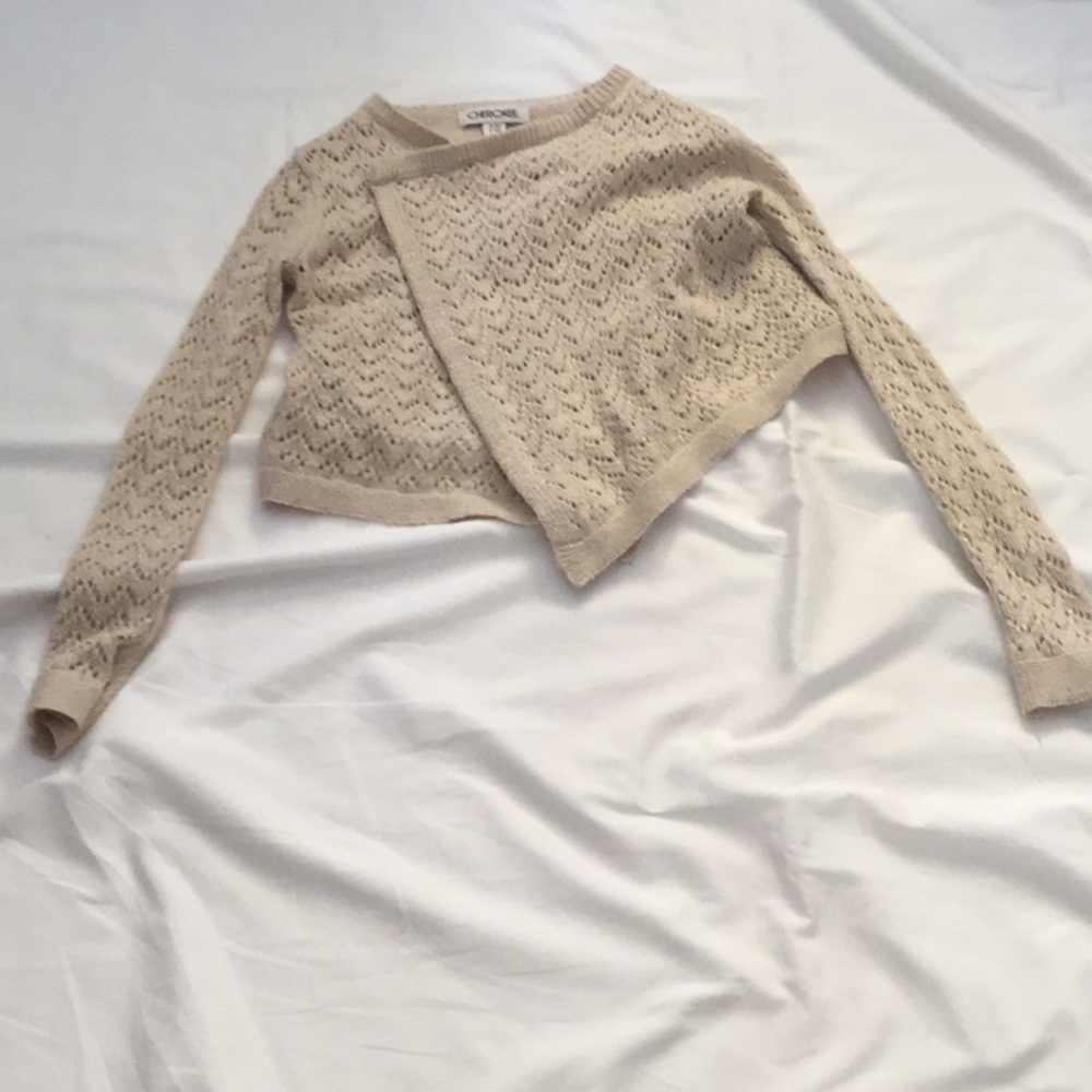 Woven dress sweater